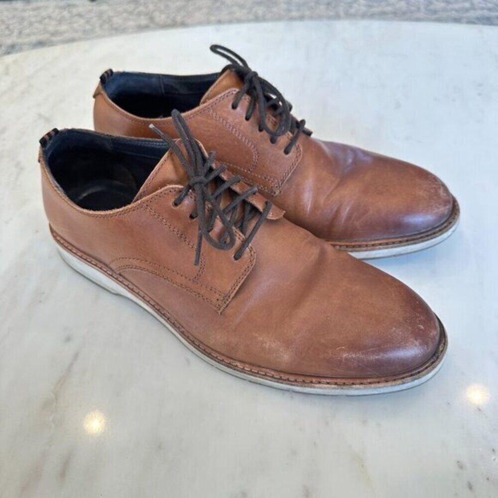 Cole Haan Men's‎ Size 10 Brown Leather Lace Up Casual Shoes Grand.OS